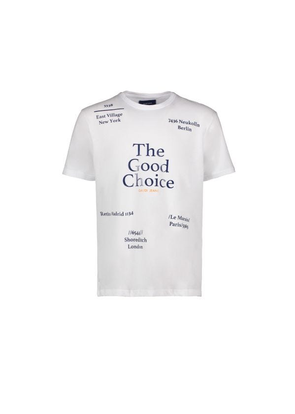 T-shirt with printed lettering Gaudì Uomo