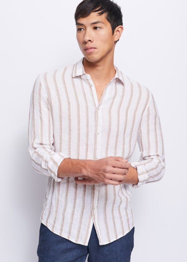 Striped linen shirt Gaudì Muzi