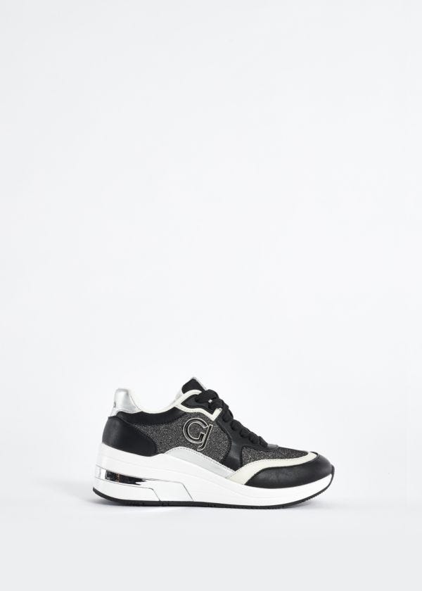 Faux-leather running trainers with logo Gaudì Fashion