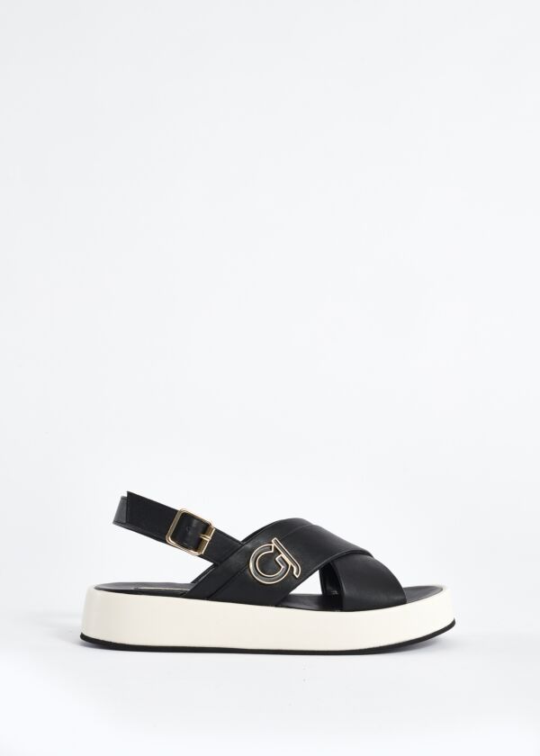 Sandali in similpelle con logo GJ Gaudì Fashion