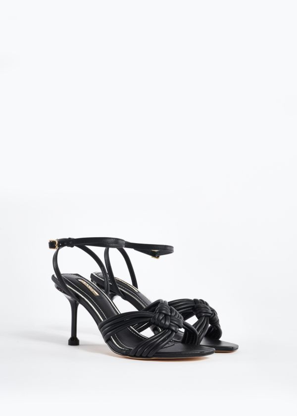 Woven nappa leather sandals