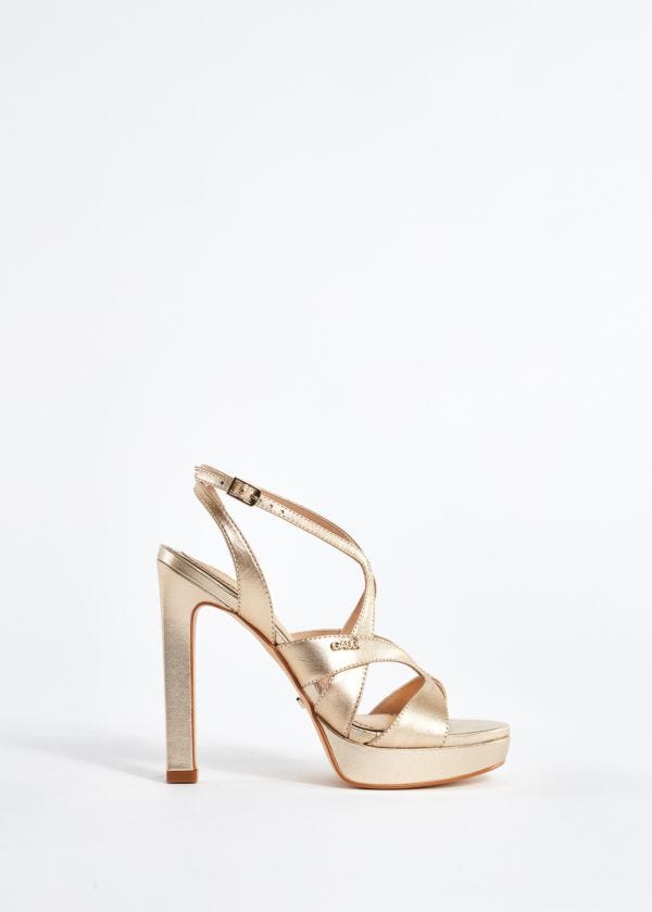 Strappy sandals in laminated leather Gaudì Fashion
