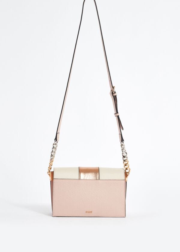 Crossbody in similpelle con patta