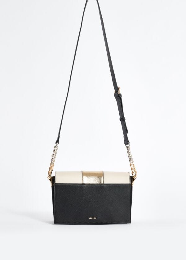 Crossbody in similpelle con patta
