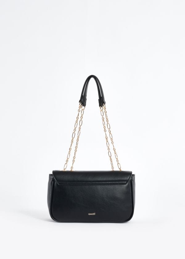 Faux-leather handbag