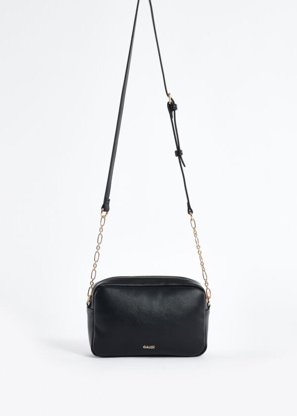Sac à bandoulière en similicuir avec logo