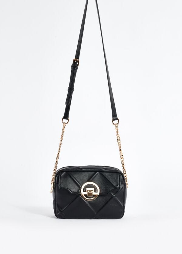 Faux-leather crossbody bag with diamond pattern Gaudì Fashion
