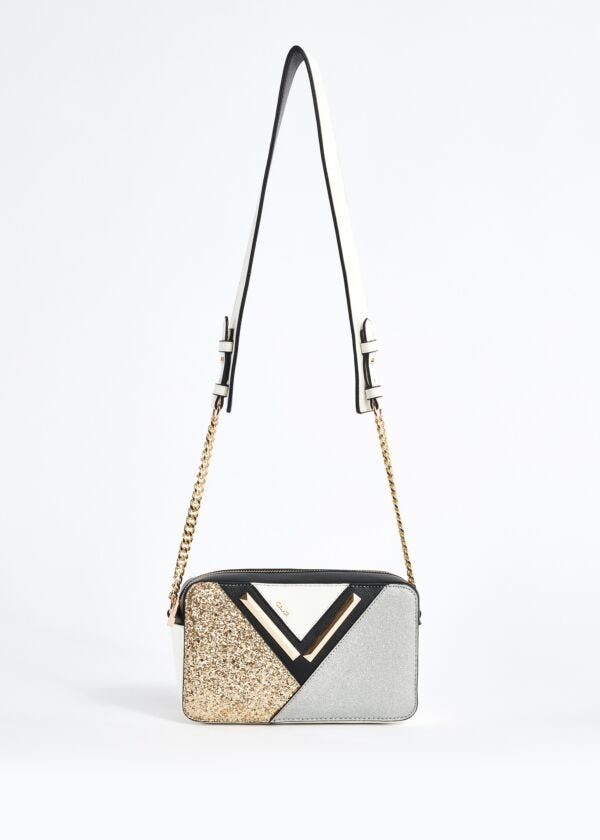 Crossbody bag with glitter Gaudì Fashion