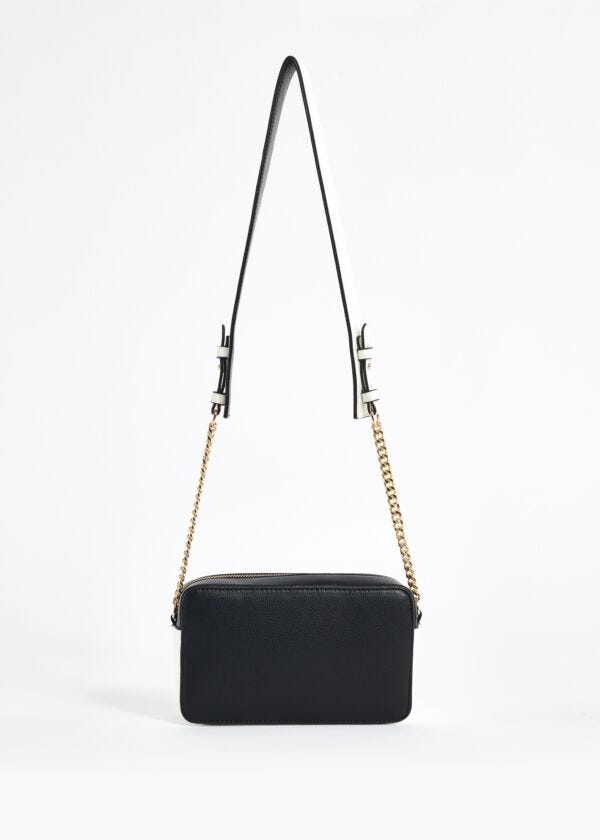 Crossbody bag with glitter