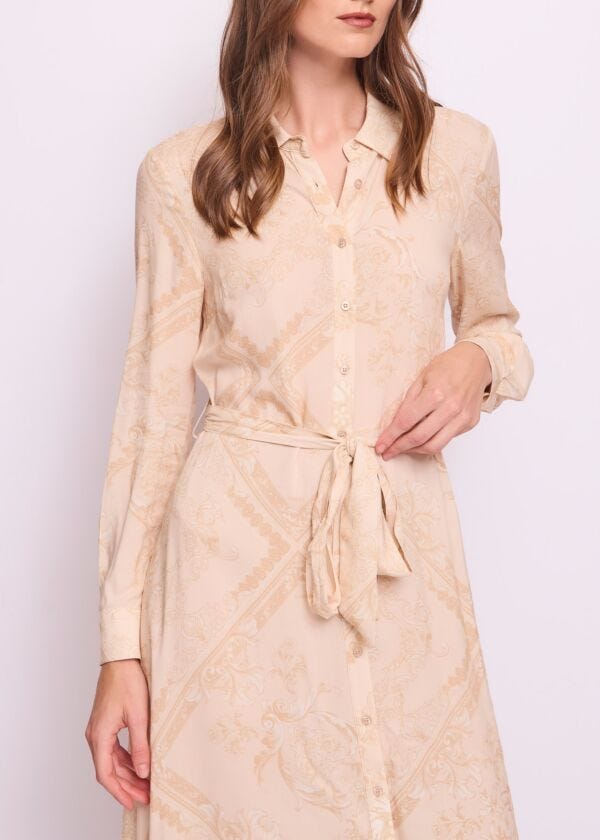 Women's shirt dress with print