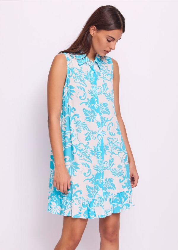 Women's printed muslin dress Gaudì Jeans