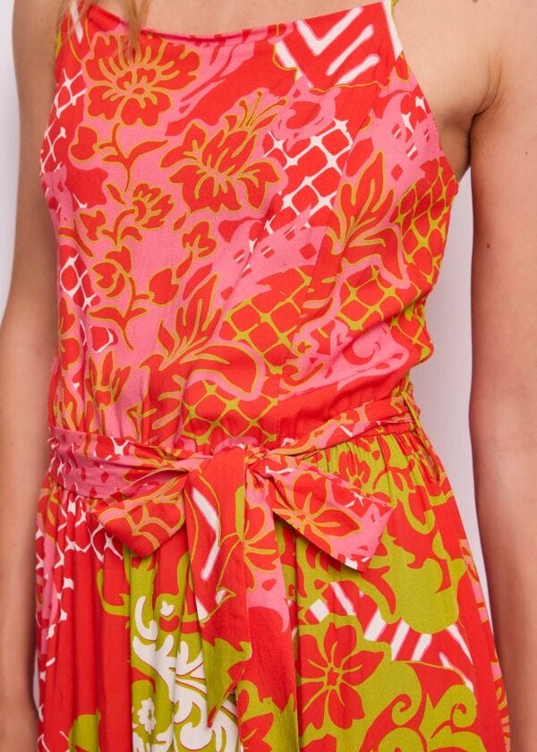 Robe en mousseline imprimée pour femme