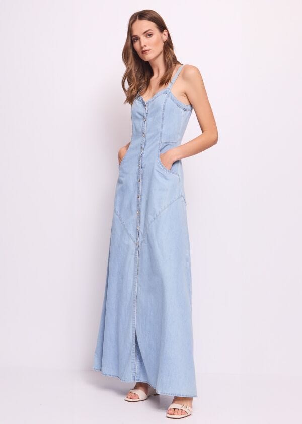 Abito da donna con taschini e bottoni Gaudì Jeans