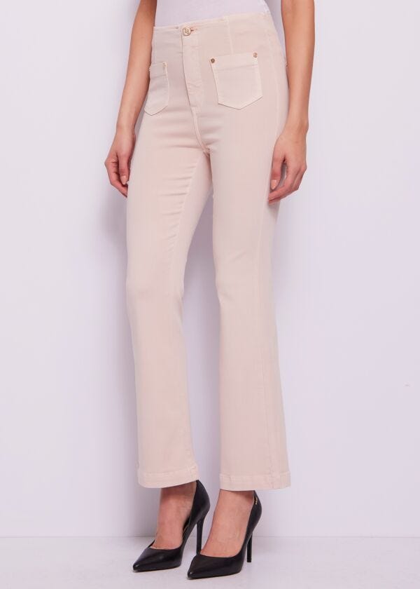 Pantaloni da donna flare con tasche