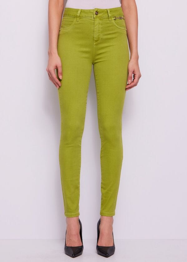 Jeggings da donna verdi a vita alta Gaudì Jeans