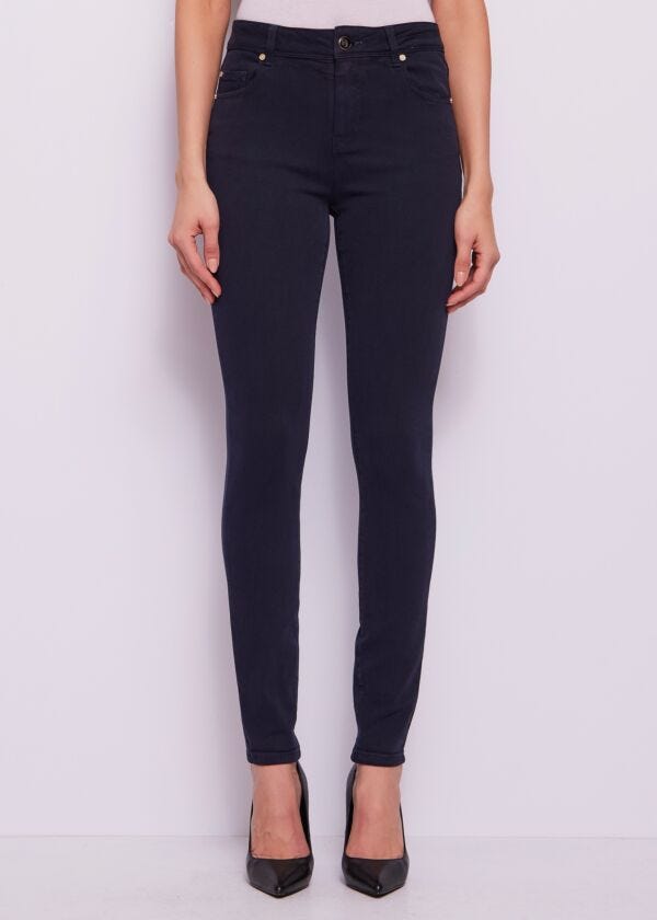 Women's blue cotton skinny trousers Gaudì Jeans