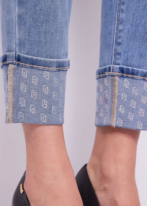 Jean skinny en coton pour femme