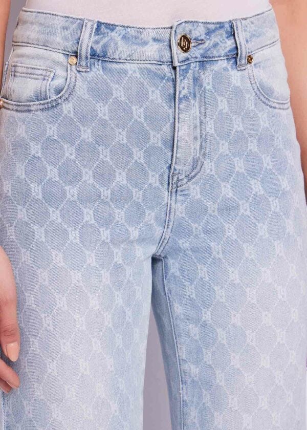 Jean droit en coton pour femme