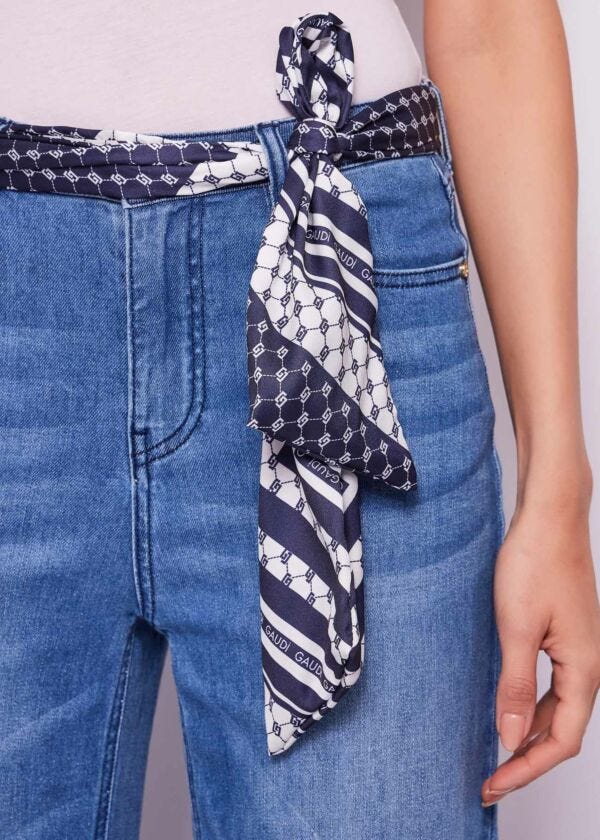 Jeans da donna wide leg in cotone Gaudì Jeans