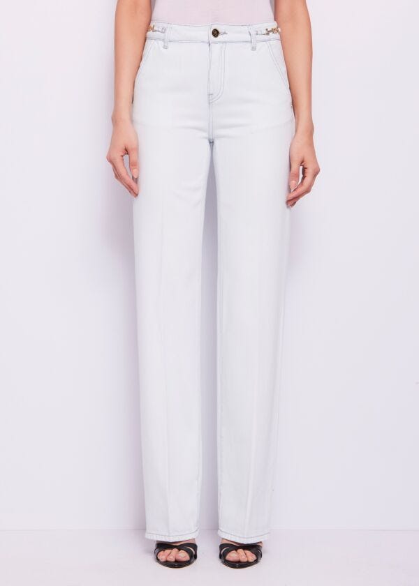 Jean droit en coton pour femme Gaudì Jeans