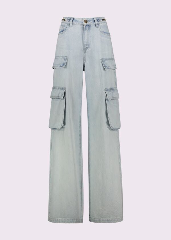 Jean cargo en coton