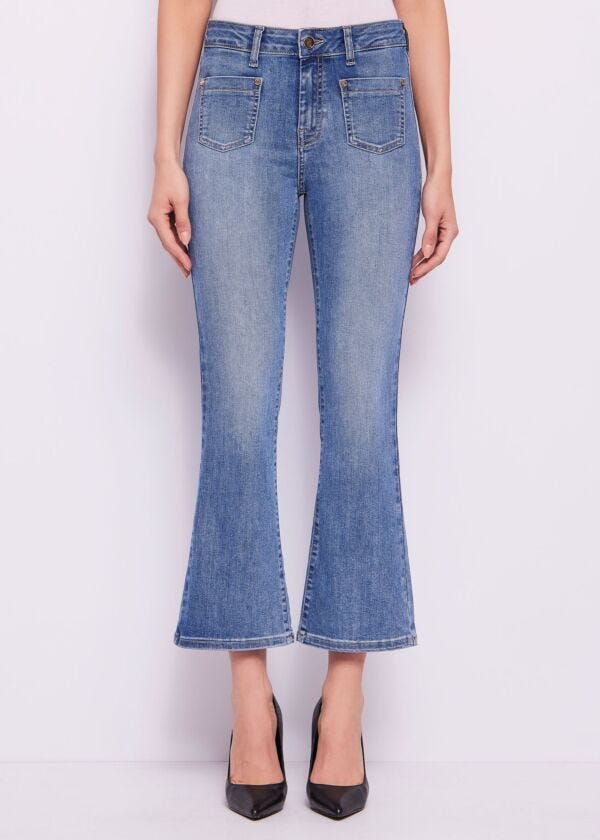 Women's cropped flared cotton jeans Gaudì Jeans