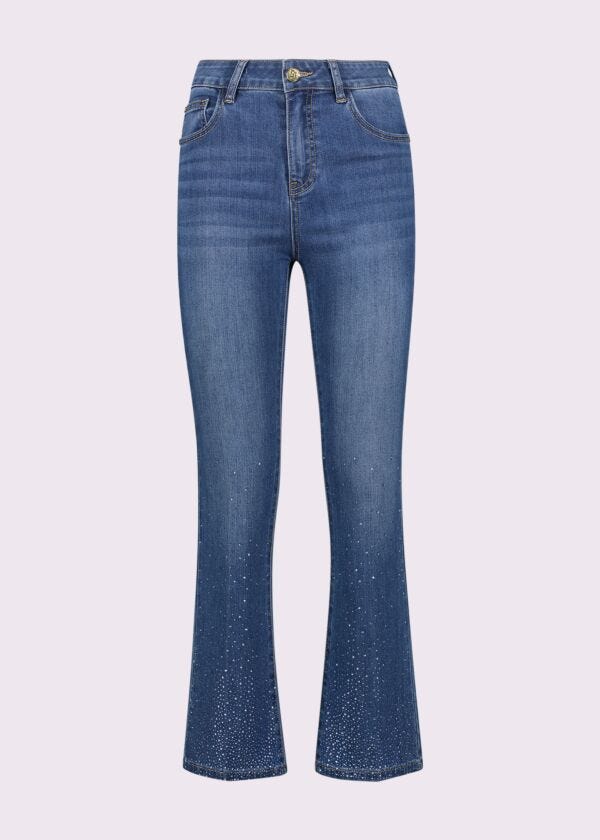 Jeans donna flare cropped effetto used Gaudì Jeans