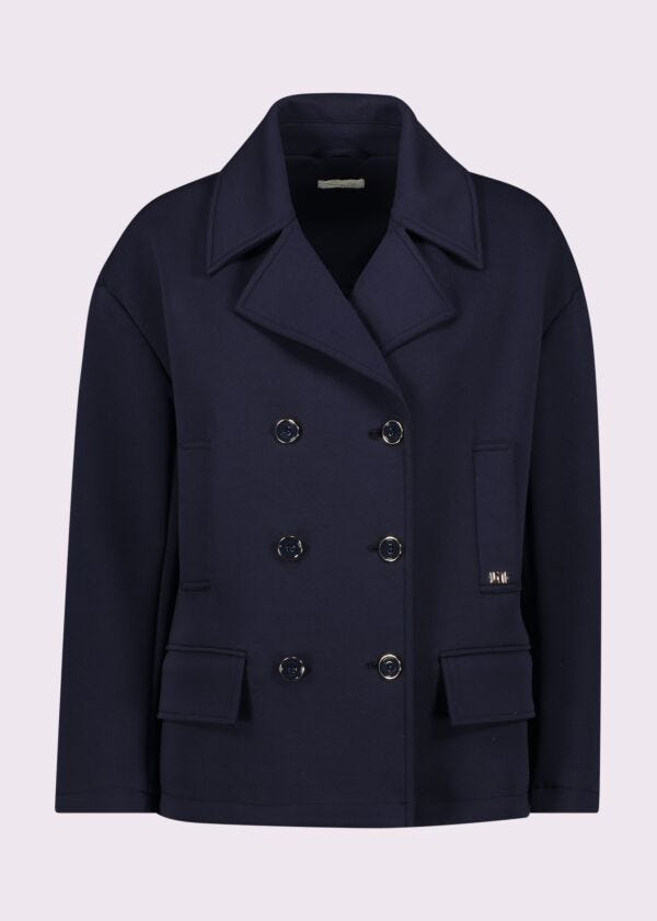 Peacoat donna blu doppiopetto