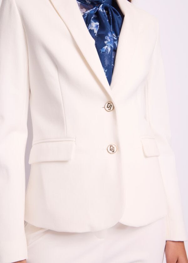 Blazer blanca para mujer