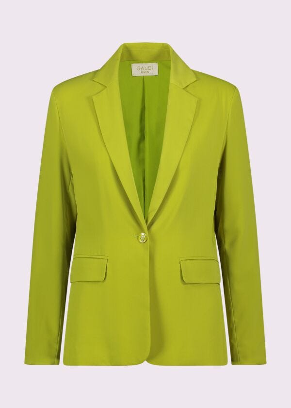 Blazer donna verde monopetto