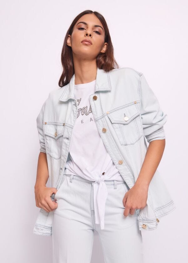 Giacca donna con bottoni logati Gaudì Jeans
