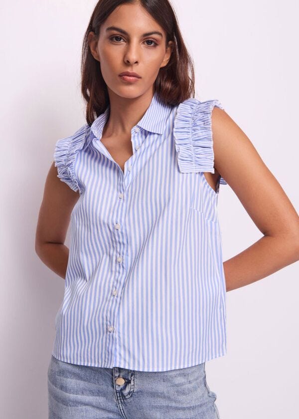 Women's striped cotton top Gaudì Jeans