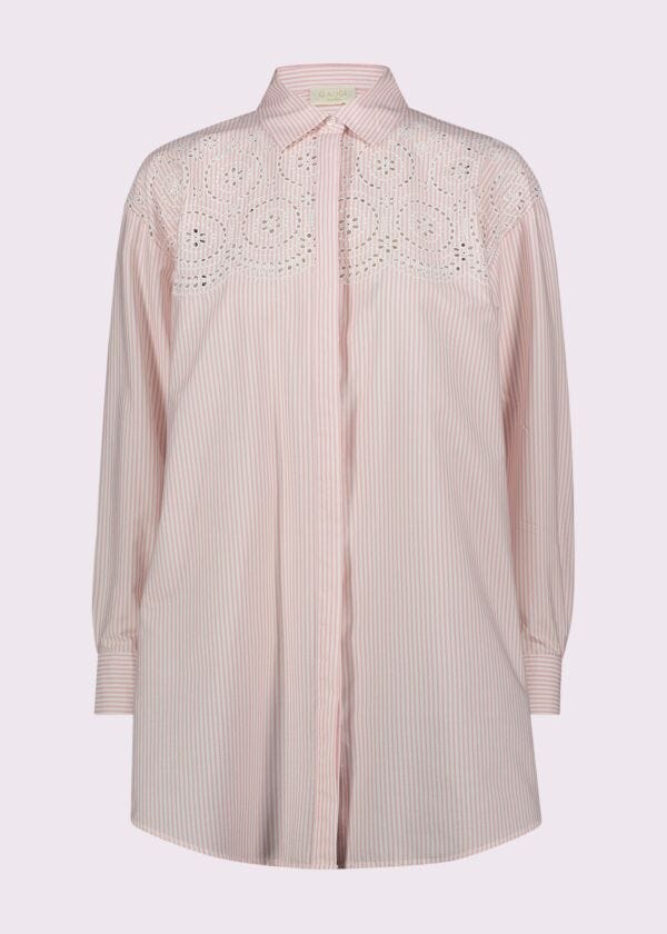 Women's striped cotton shirt