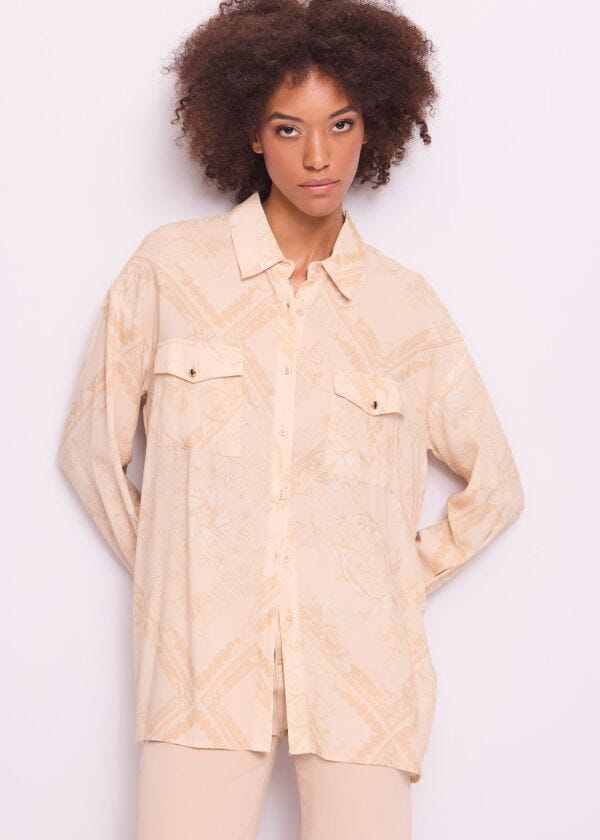 Camicia donna con taschini Gaudì Jeans