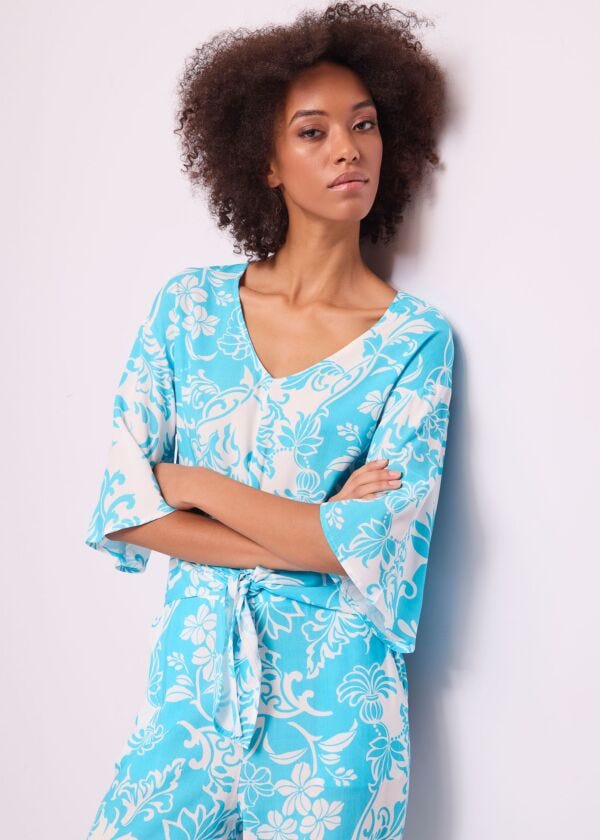 Women's printed muslin blouse Gaudì Jeans