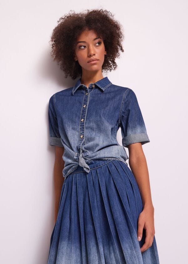 Women's cotton chambray shirt Gaudì Jeans