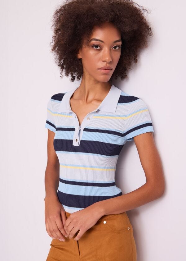 Polo donna con bottoni logati Gaudì Jeans