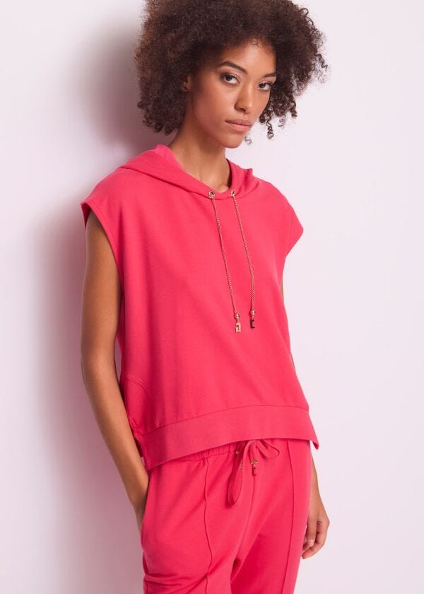 Women's red cotton sweatshirt Gaudì Jeans