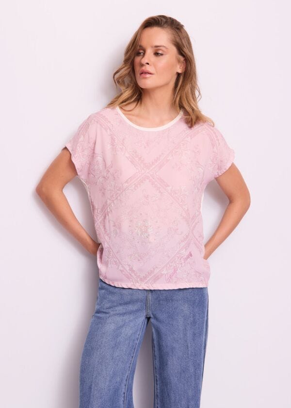 T-shirt donna bianca in jersey Gaudì Jeans