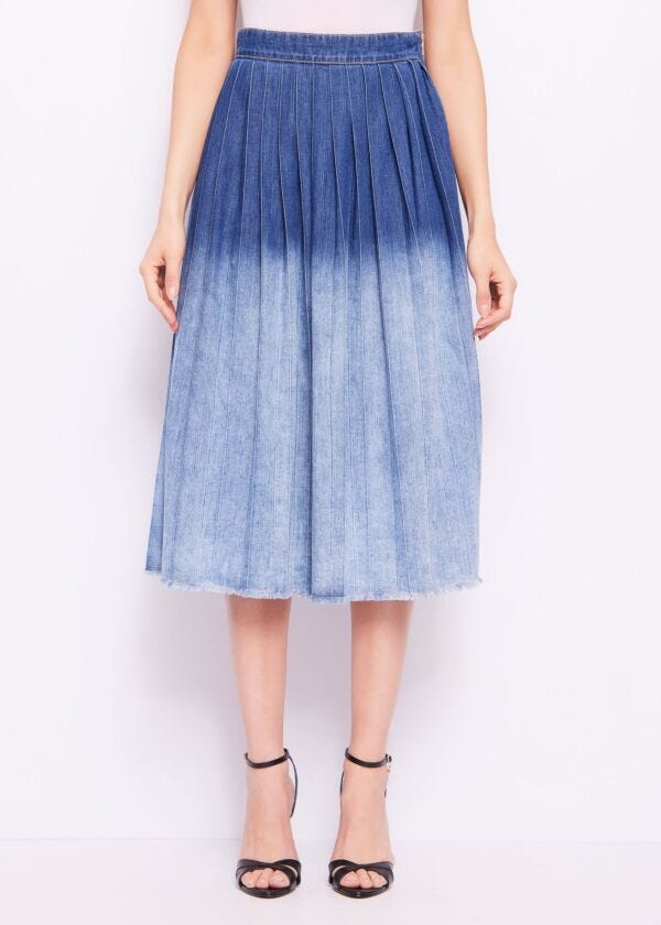 Cotton chambray skirt Gaudì Jeans