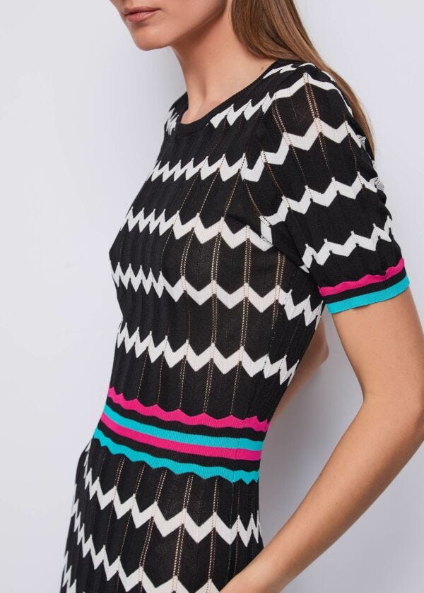 Women's jacquard knit dress