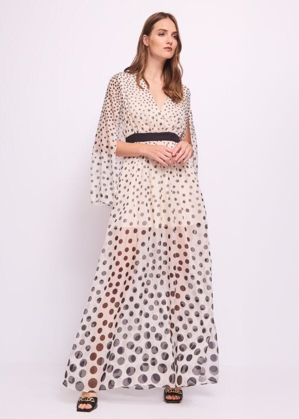 Robe en chiffon imprimé pour femme Gaudì Fashion