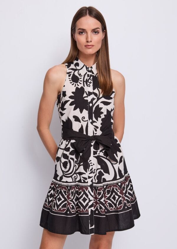 Robe en coton imprimé pour femme Gaudì Fashion