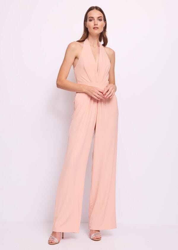 Combinaison rose en crêpe cady pour femme Gaudì Fashion