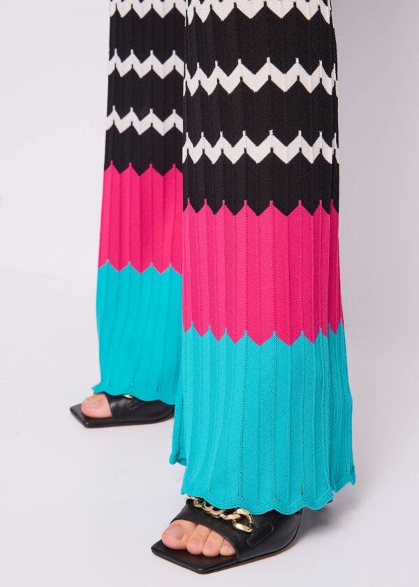 Pantaloni da donna jacquard