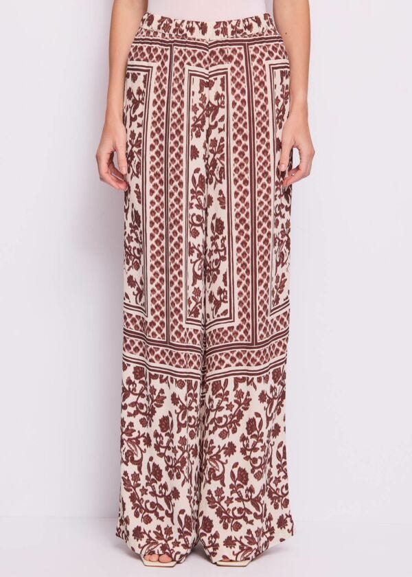 Pantaloni donna con stampa floreale Gaudì Fashion