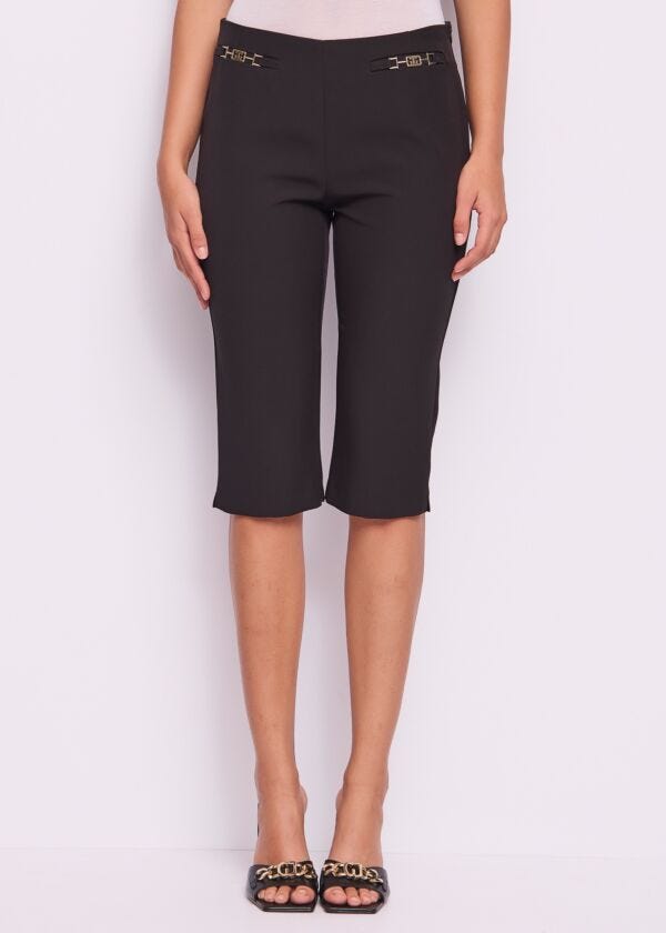 Culotte da donna neri in tessuto tecnico Gaudì Fashion