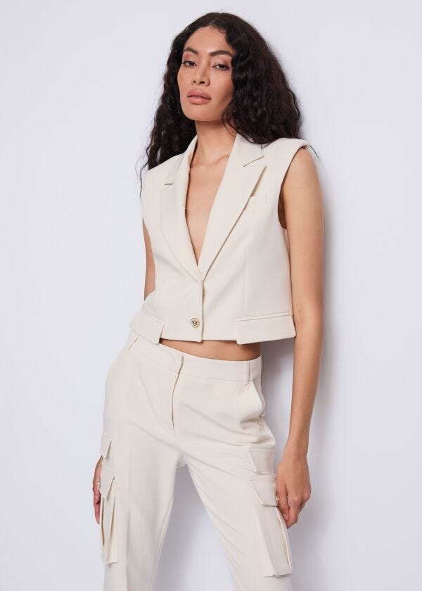 Women's white vest Gaudì Fashion