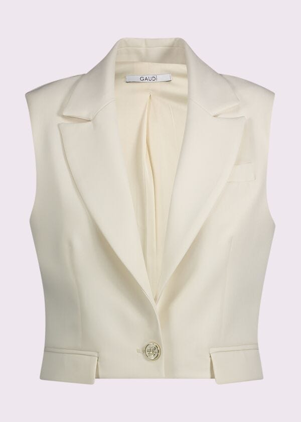 Women's white vest