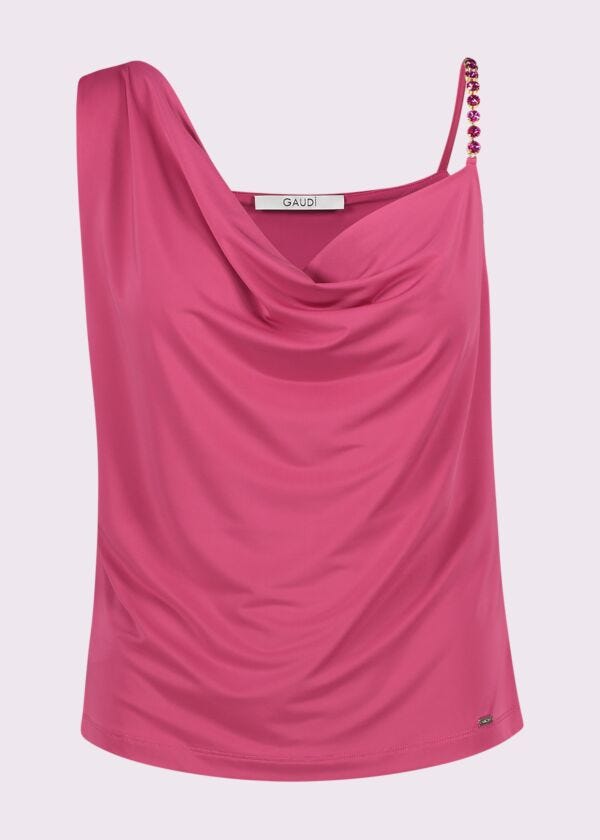 Women’s top in shiny jersey. Gaudì Fashion